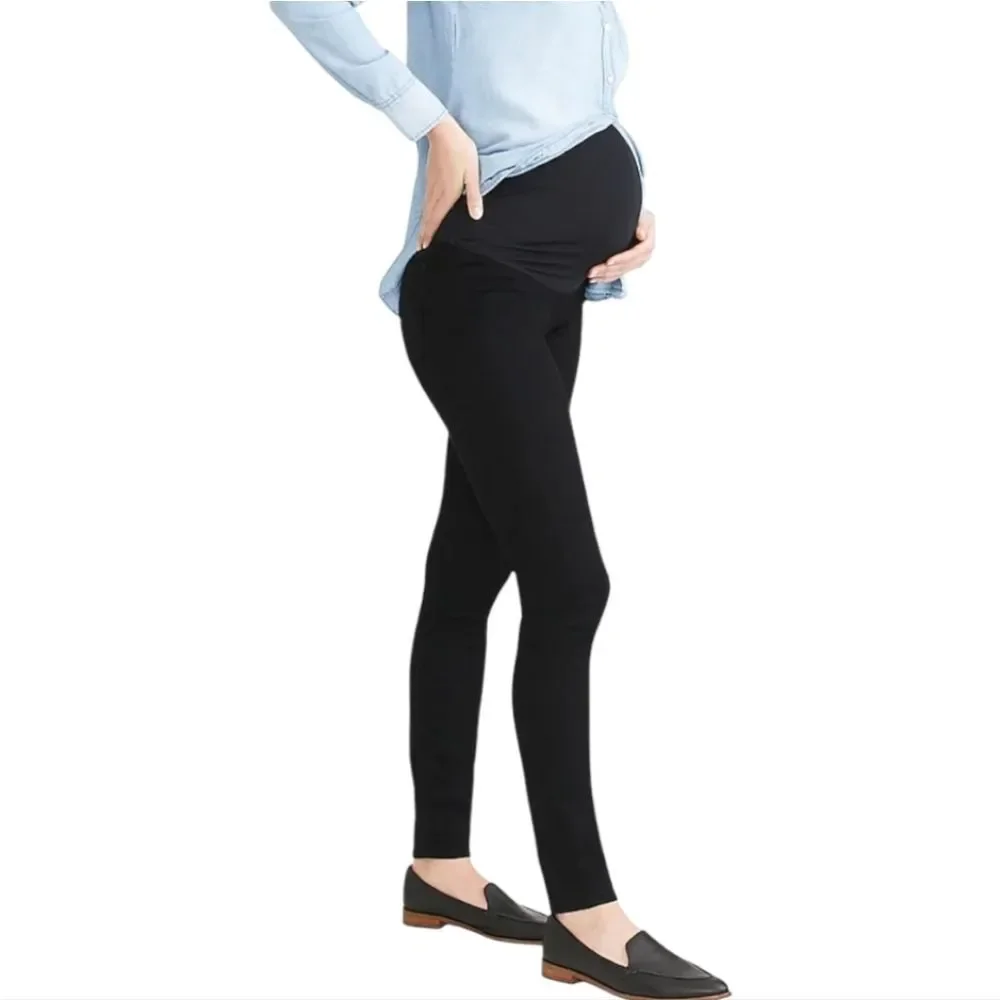 J. Crew Factory Black Maternity Skinny jean in signature stretch Women's Size 28